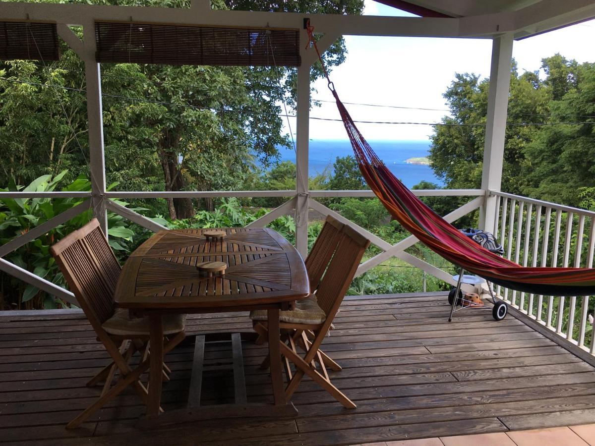Grand Bungalow Avec Piscine Et Vue Mer Bouillante Kültér fotó